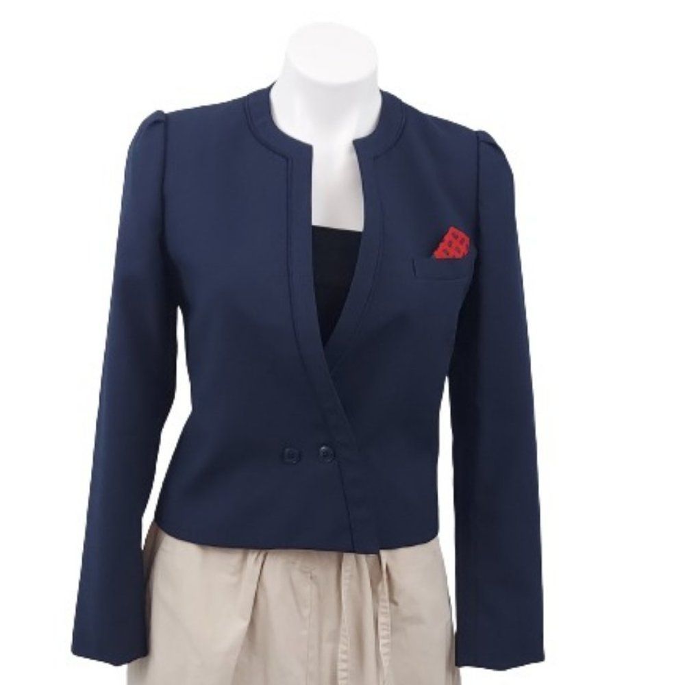 Vintage 1980's Sasson Secaterary Blazer Jacket with the original handkerchief, S